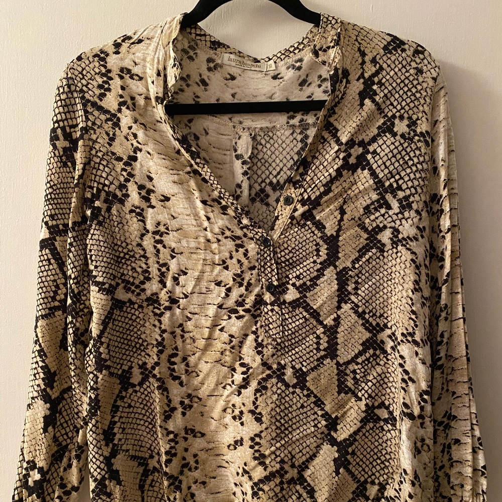 Snake print blouse
